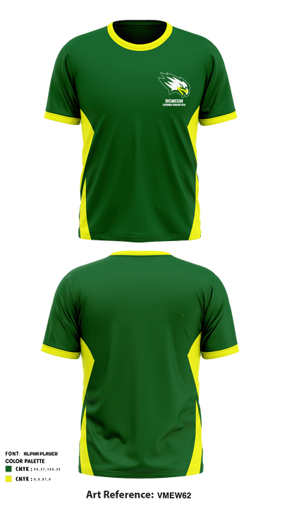 Seneca High School Cross Country 89876981 Short Sleeve Performance Shirt - 1