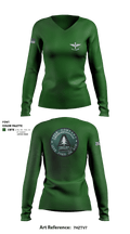 A Co 1st 169th AVN 4281212 Women's Long Sleeve V-neck Shirt - 1