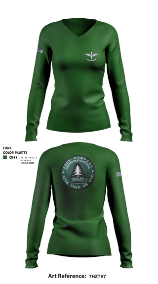 Women's Long Sleeve Vneck Shirt, , Army, Teamtime, Team time, sublimation, custom sports apparel, team uniforms, spirit wear, spiritwear, sports uniforms, custom shirts, team store, custom team store, fundraiser sports, apparel fundraiser