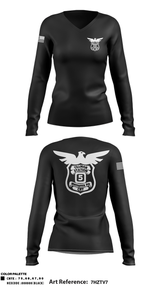 Women's Long Sleeve Vneck Shirt, , Police, Teamtime, Team time, sublimation, custom sports apparel, team uniforms, spirit wear, spiritwear, sports uniforms, custom shirts, team store, custom team store, fundraiser sports, apparel fundraiser