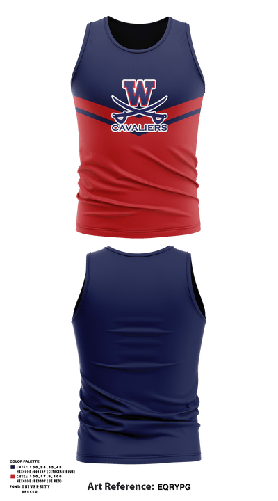 W T Woodson High School Track 37289457 Tank Top - 1