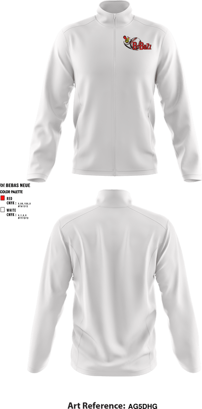 B Buzz Baseball League 70409945 Fleece Jacket - 1