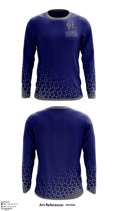 Luella High School Swimming 42999837 Long Sleeve Performance Shirt - 1