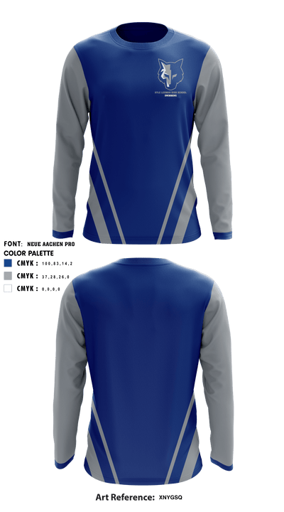 Kyle Lehman High School Swimming 62684356 Long Sleeve Performance Shirt - 3