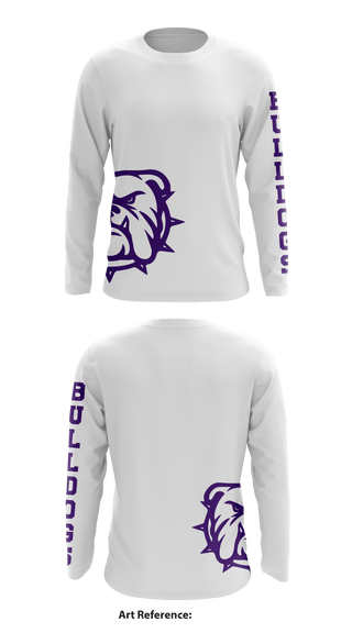 Long Sleeve Performance Shirt, Bulldog Wrestling Club, Wrestling, Teamtime, Team time, sublimation, custom sports apparel, team uniforms, spirit wear, spiritwear, sports uniforms, custom shirts, team store, custom team store, fundraiser sports, apparel fundraiser