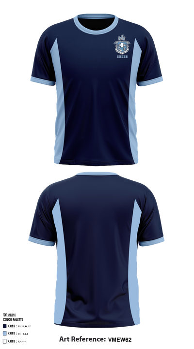 Iroquois High School Cheer 2670316 Short Sleeve Performance Shirt - 2