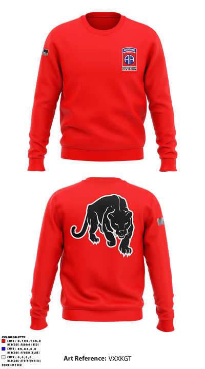 82nd Airborne Division 13131844 Crew Neck Sweatshirt - 1