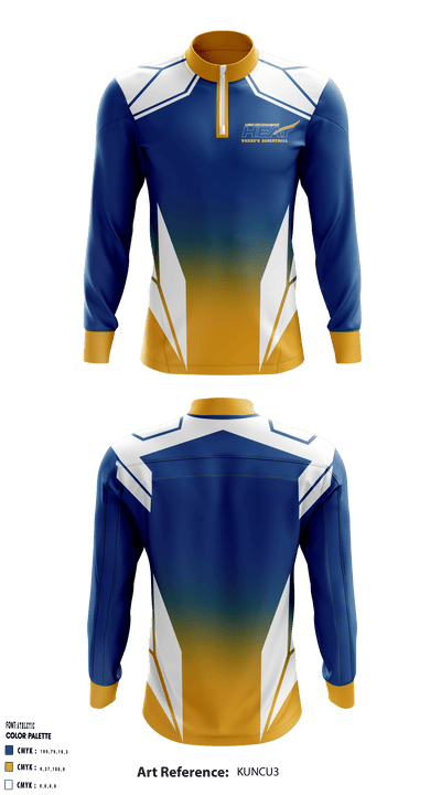 UBC Okanagan Athletics Basketball 45663216 Quarter Zip Jacket - 1