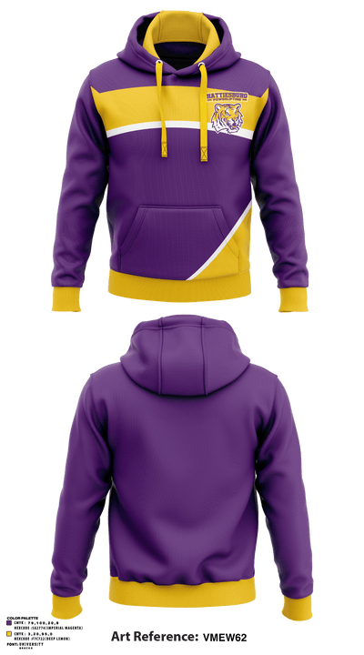 Hattiesburg High School Powerlifting 97684171 Hoodie - 1