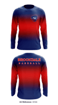 Brookdale Baseball 77652604 Long Sleeve Performance Shirt - 1