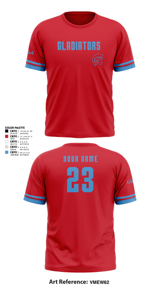 Short Sleeve Performance Shirt, Gladiator Gold, Baseball, Teamtime, Team time, sublimation, custom sports apparel, team uniforms, spirit wear, spiritwear, sports uniforms, custom shirts, team store, custom team store, fundraiser sports, apparel fundraiser