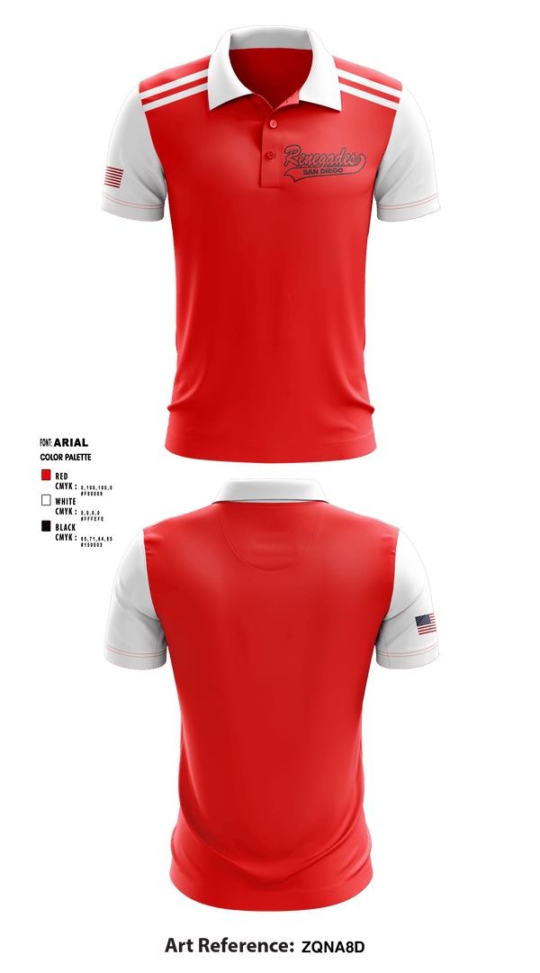 Short Sleeve Performance Polo, San Diego Renegades, Spirit Store, Teamtime, Team time, sublimation, custom sports apparel, team uniforms, spirit wear, spiritwear, sports uniforms, custom shirts, team store, custom team store, fundraiser sports, apparel fundraiser