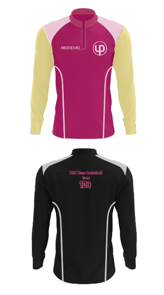 Quarter Zip Jacket, TEST Mens Basketball team, Men's Basketball, Teamtime, Team time, sublimation, custom sports apparel, team uniforms, spirit wear, spiritwear, sports uniforms, custom shirts, team store, custom team store, fundraiser sports, apparel fundraiser