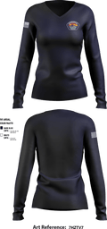 DWI 28742489 Women's Long Sleeve V-neck Shirt - 1