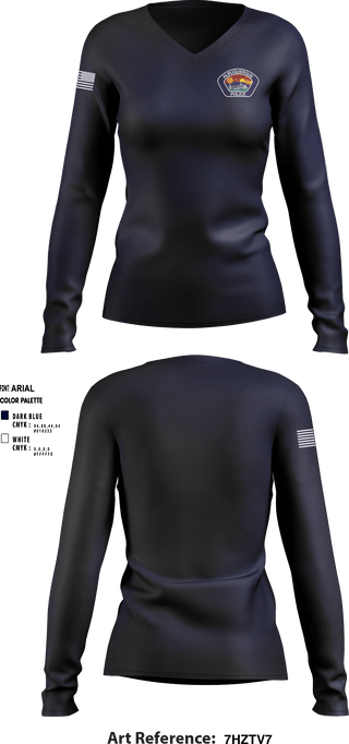 Women's Long Sleeve Vneck Shirt, , , Teamtime, Team time, sublimation, custom sports apparel, team uniforms, spirit wear, spiritwear, sports uniforms, custom shirts, team store, custom team store, fundraiser sports, apparel fundraiser