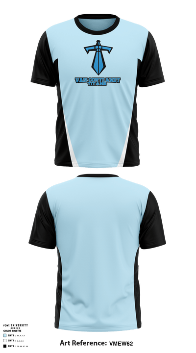 Van Cortlandt Titans 36698099 Short Sleeve Performance Shirt - 3