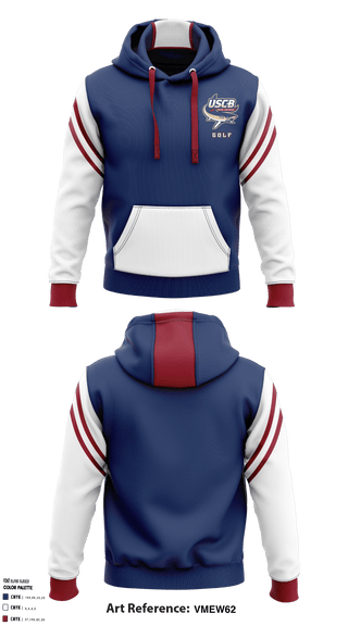 Hoodie, USCB Golf, Golf, Teamtime, Team time, sublimation, custom sports apparel, team uniforms, spirit wear, spiritwear, sports uniforms, custom shirts, team store, custom team store, fundraiser sports, apparel fundraiser