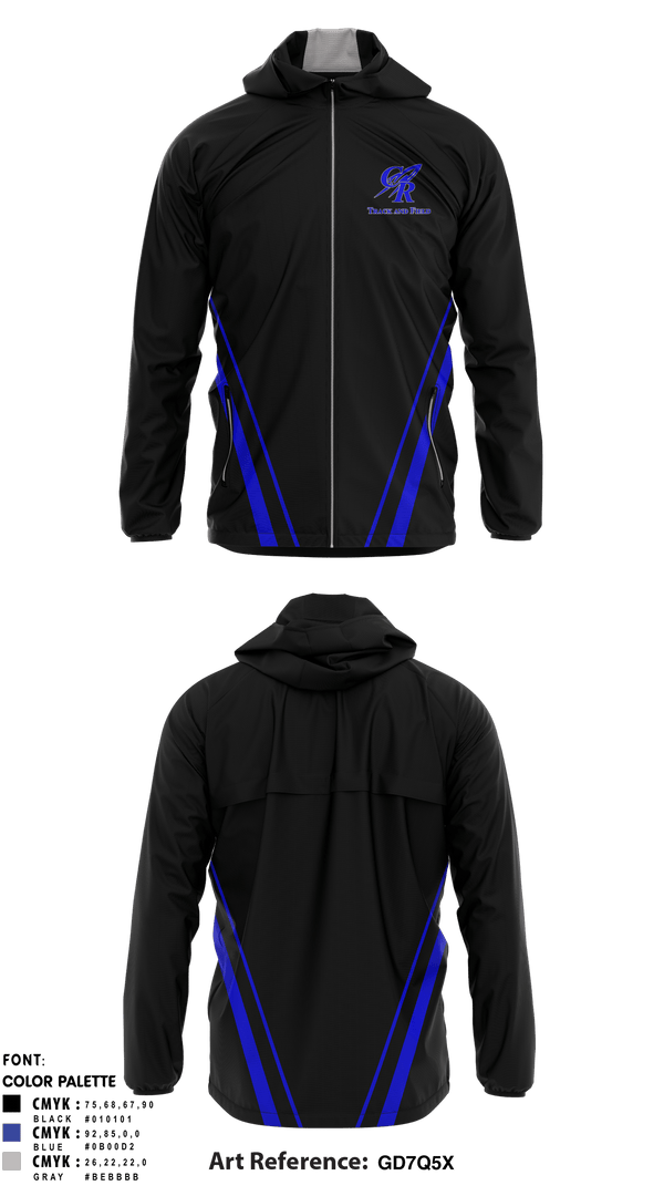 Windbreaker, Central High School Track & Field, Track & Field, Teamtime, Team time, sublimation, custom sports apparel, team uniforms, spirit wear, spiritwear, sports uniforms, custom shirts, team store, custom team store, fundraiser sports, apparel fundraiser