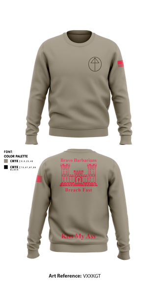 Crew Neck Sweatshirt, , National Guard, Teamtime, Team time, sublimation, custom sports apparel, team uniforms, spirit wear, spiritwear, sports uniforms, custom shirts, team store, custom team store, fundraiser sports, apparel fundraiser