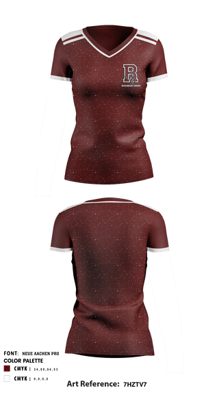 Women's Short Sleeve Vneck Shirt, Rosemead High School Cheer, , Teamtime, Team time, sublimation, custom sports apparel, team uniforms, spirit wear, spiritwear, sports uniforms, custom shirts, team store, custom team store, fundraiser sports, apparel fundraiser