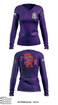 71st Battalion 72308651 Women's Long Sleeve V-neck Shirt - 3