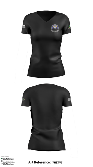 Women's Short Sleeve Vneck Shirt, , Air Force, Teamtime, Team time, sublimation, custom sports apparel, team uniforms, spirit wear, spiritwear, sports uniforms, custom shirts, team store, custom team store, fundraiser sports, apparel fundraiser