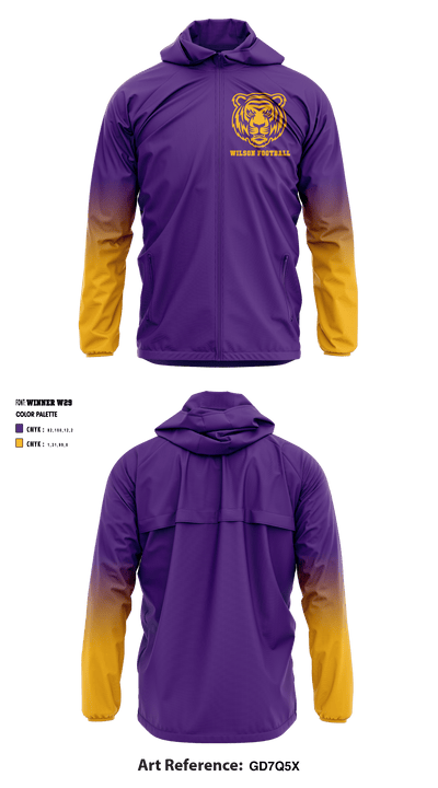 Wilson High School Football 1911194 Windbreaker - 1