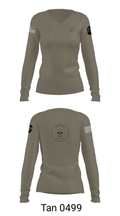 435 ALCS 64373695 Women's Long Sleeve V-neck Shirt - 41