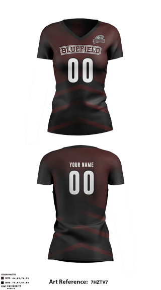Women's Short Sleeve Vneck Shirt, Bluefield High School Volleyball, Women's Volleyball, Teamtime, Team time, sublimation, custom sports apparel, team uniforms, spirit wear, spiritwear, sports uniforms, custom shirts, team store, custom team store, fundraiser sports, apparel fundraiser