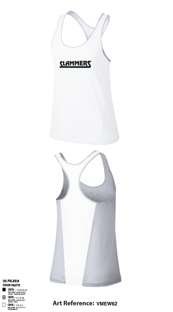 Women's Track Singlet, Slammers FP, Softball, Teamtime, Team time, sublimation, custom sports apparel, team uniforms, spirit wear, spiritwear, sports uniforms, custom shirts, team store, custom team store, fundraiser sports, apparel fundraiser
