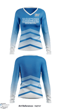 Illinois Performance Volleyball 65801807 Women's Long Sleeve V-neck Shirt - 1