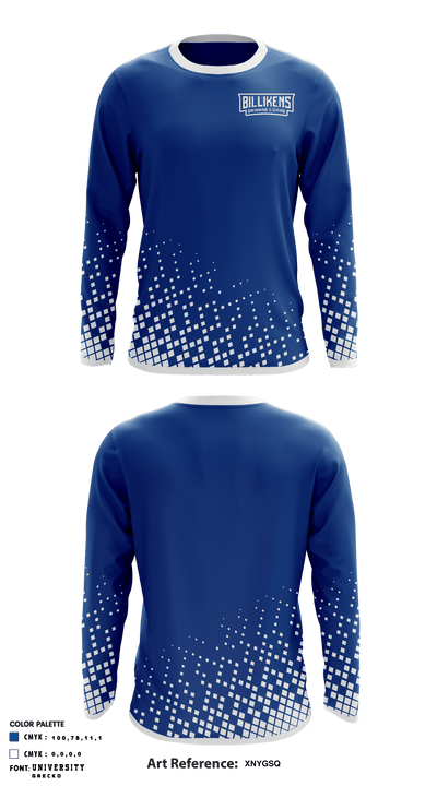 Saint Louis University Swimming & Diving 45176725 Long Sleeve Performance Shirt - 1