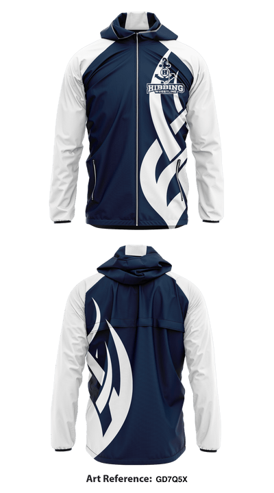Hibbing High School wrestling 27558847 Windbreaker - 1