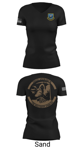 Women's Short Sleeve Vneck Shirt, , Air Force, Teamtime, Team time, sublimation, custom sports apparel, team uniforms, spirit wear, spiritwear, sports uniforms, custom shirts, team store, custom team store, fundraiser sports, apparel fundraiser