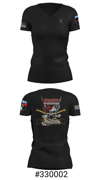 Women's Short Sleeve Vneck Shirt, , Army, Teamtime, Team time, sublimation, custom sports apparel, team uniforms, spirit wear, spiritwear, sports uniforms, custom shirts, team store, custom team store, fundraiser sports, apparel fundraiser