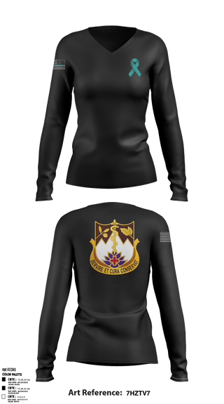 Women's Long Sleeve Vneck Shirt, , Army, Teamtime, Team time, sublimation, custom sports apparel, team uniforms, spirit wear, spiritwear, sports uniforms, custom shirts, team store, custom team store, fundraiser sports, apparel fundraiser