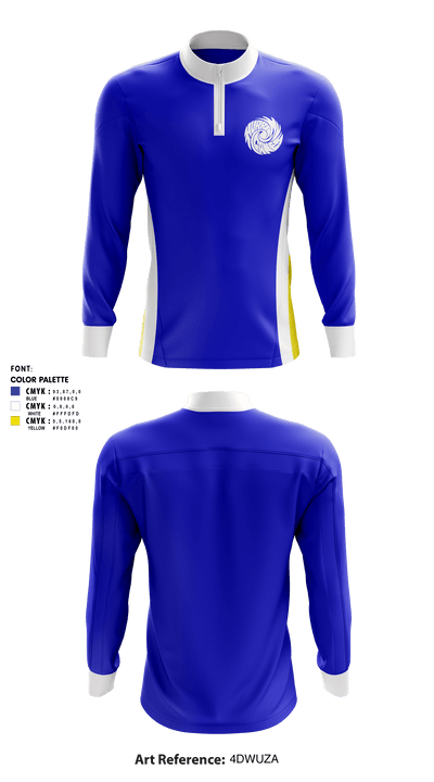 Warwick Veterans Memorial HS 45447557 Quarter Zip Jacket - 1