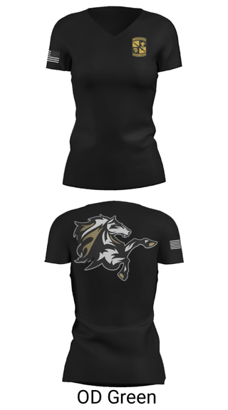 Women's Short Sleeve Vneck Shirt, , Army, Teamtime, Team time, sublimation, custom sports apparel, team uniforms, spirit wear, spiritwear, sports uniforms, custom shirts, team store, custom team store, fundraiser sports, apparel fundraiser