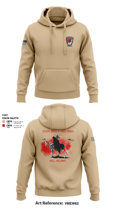 B Troop 6-6 CAV 27154728 Hoodie - 5