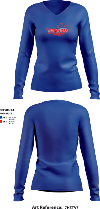 Women's Long Sleeve Vneck Shirt, College Of Central Florida Softball, Softball, Teamtime, Team time, sublimation, custom sports apparel, team uniforms, spirit wear, spiritwear, sports uniforms, custom shirts, team store, custom team store, fundraiser sports, apparel fundraiser