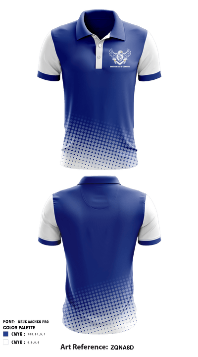 Sandra Day O'Connor High School Golf 49969531 Short Sleeve Performance Polo - 1