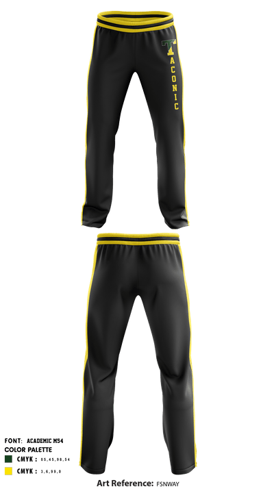 Taconic High School Volleyball 26091009 Sweatpants - 1