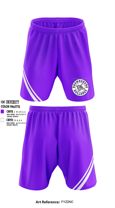 Brownsburg Baseball League 23694822 Athletic Shorts With Pockets - 1