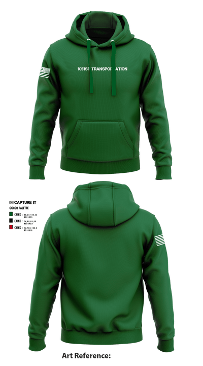 1051st Transportation 729902 Hoodie - 1