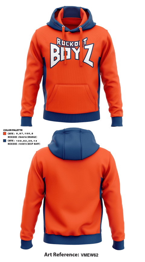 Hoodie, RockOut BOYZ, Football, Teamtime, Team time, sublimation, custom sports apparel, team uniforms, spirit wear, spiritwear, sports uniforms, custom shirts, team store, custom team store, fundraiser sports, apparel fundraiser