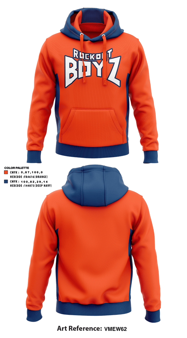 Hoodie, RockOut BOYZ, Football, Teamtime, Team time, sublimation, custom sports apparel, team uniforms, spirit wear, spiritwear, sports uniforms, custom shirts, team store, custom team store, fundraiser sports, apparel fundraiser