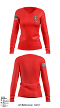 Fire District 13 77914286 Women's Long Sleeve V-neck Shirt - 1