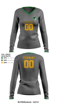 CMS Volleyball 44480738 Women's Long Sleeve V-neck Shirt - 1