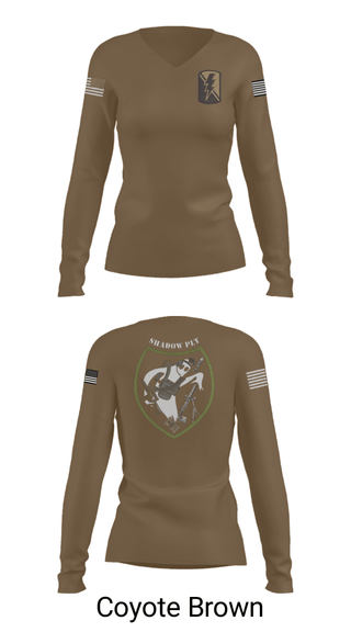 Women's Long Sleeve Vneck Shirt, , Army, Teamtime, Team time, sublimation, custom sports apparel, team uniforms, spirit wear, spiritwear, sports uniforms, custom shirts, team store, custom team store, fundraiser sports, apparel fundraiser