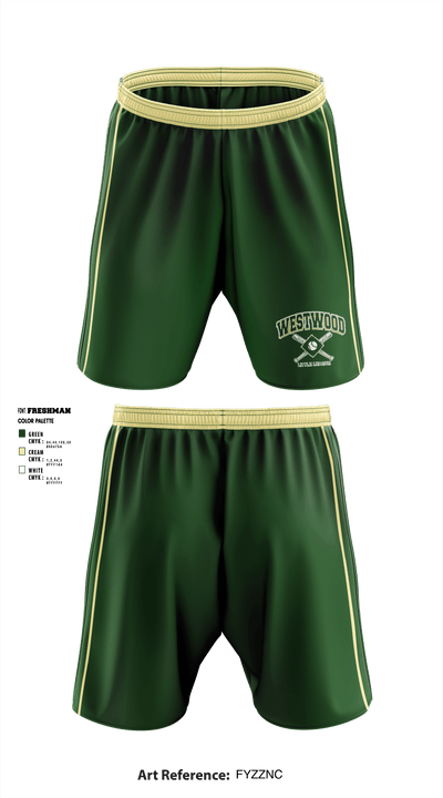 Westwood Little League 75796553 Athletic Shorts With Pockets - 1